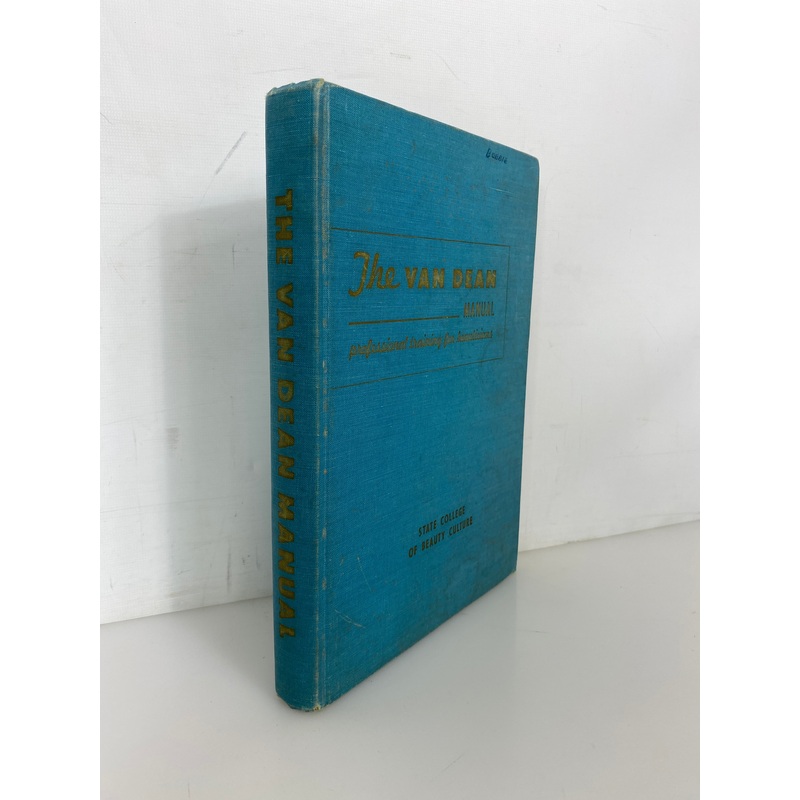 The Van Dean Manual Professional Training for Beauticians 1965 Vintage HC
