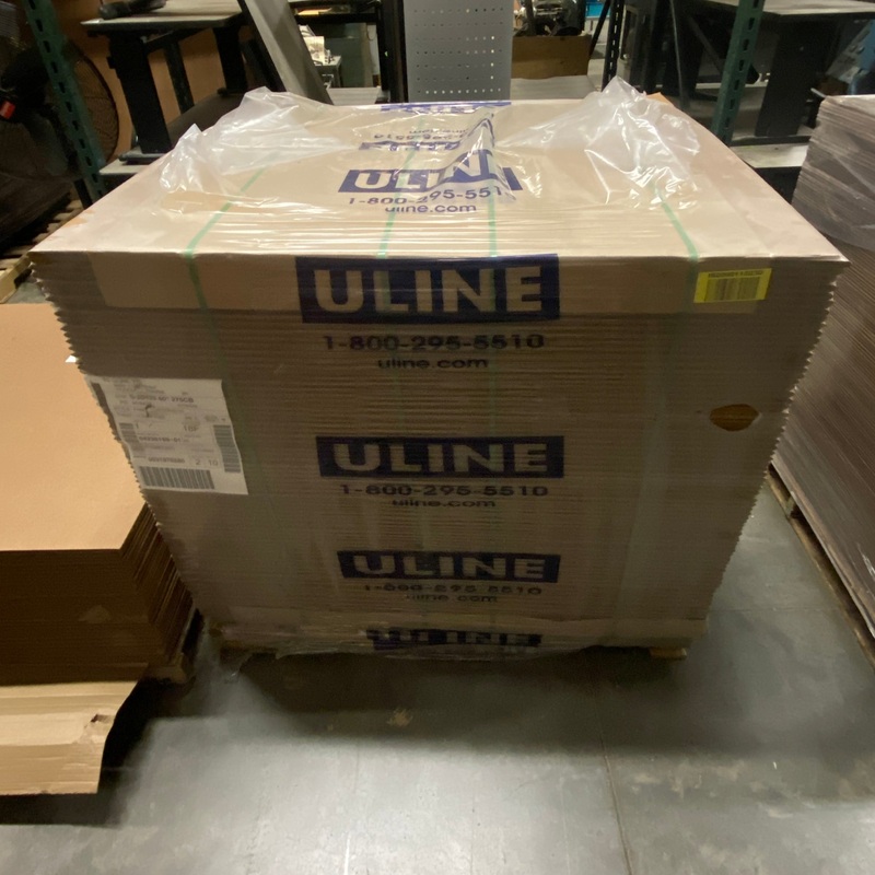 Uline 40 x 48 200 lb. Fanfold Corrugated Board