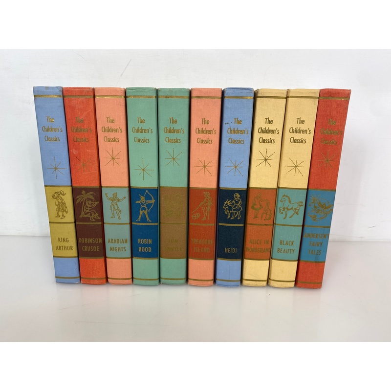 10 Vols: The Children’s Classics 1961 Treasure Island/Black Beauty/Tom Sawyer
