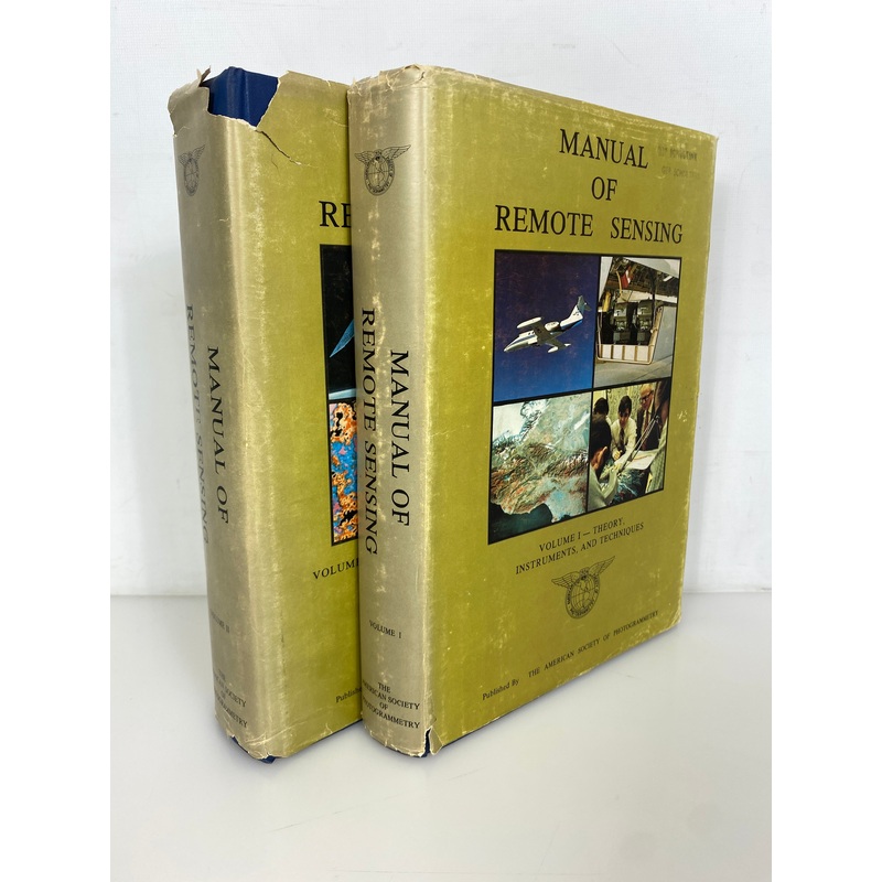 2 Vol Set: Manual of Remote Sensing Soc of Photogrammetry 1975 1st Edition HCDJ