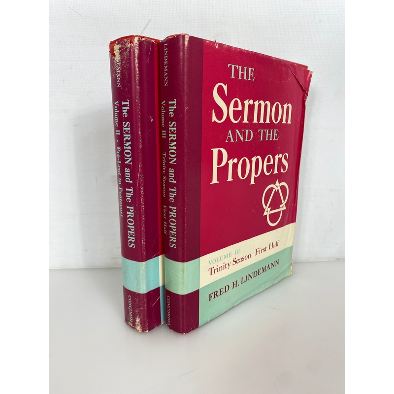 2 Volumes The Sermon and the Propers by Fred Lindemann (II & III) HC DJ