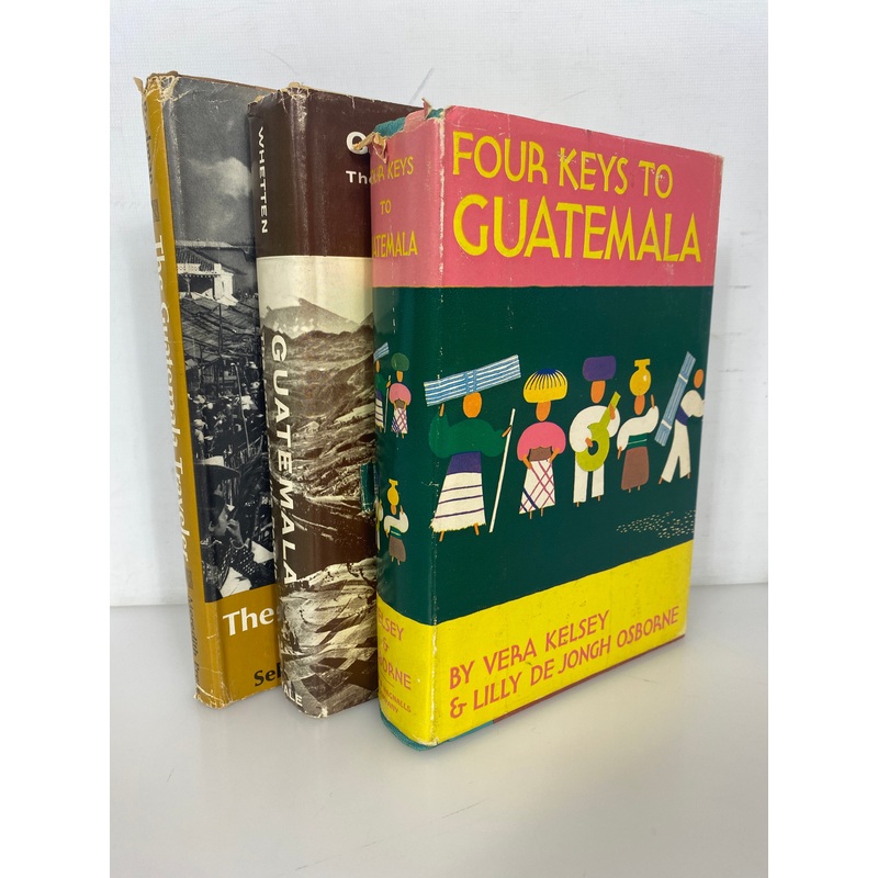 3 Vols: 4 Keys to Guatemala/The Land & the People/Guatemala Traveler HC DJ