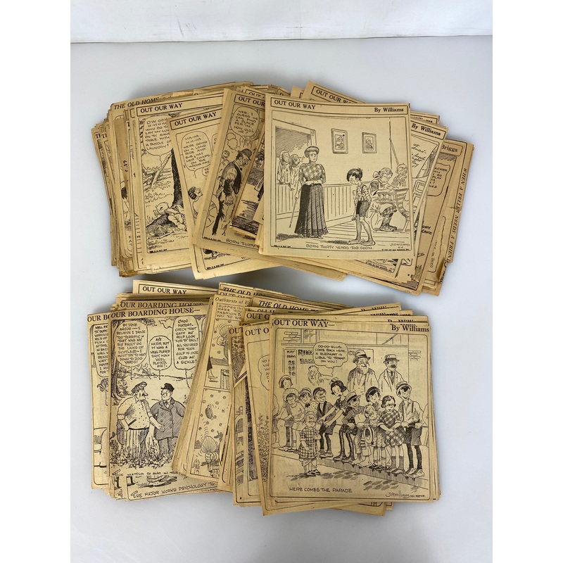 300+ Vintage Clipped Dailies Cartoons Out Our Way/Old Home Town etc 1927-1932