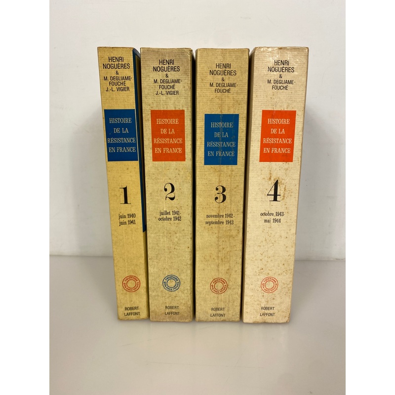 4 Vols: Histoire de la Resistance en France (1-4) in French Henri Nogueres SC