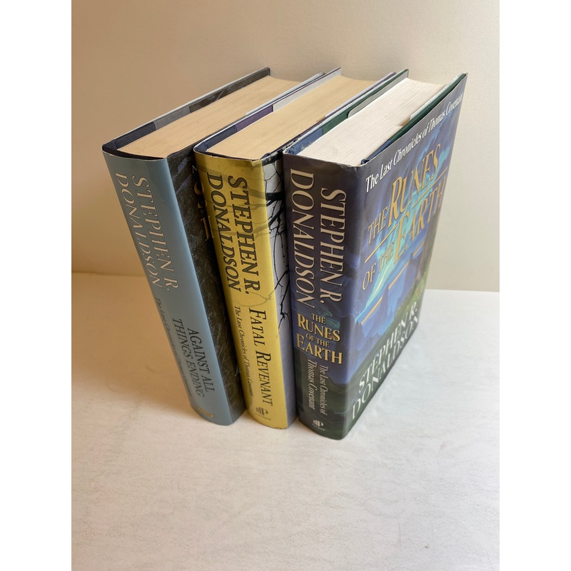 Lot of 3 Last Thomas Covenant Book Donaldson HCDJ 2004-2010