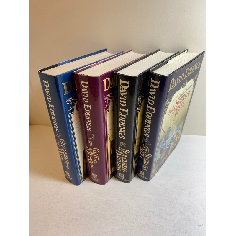 Lot of 4 Malloreon David Eddings HCDJ *First Editions*
