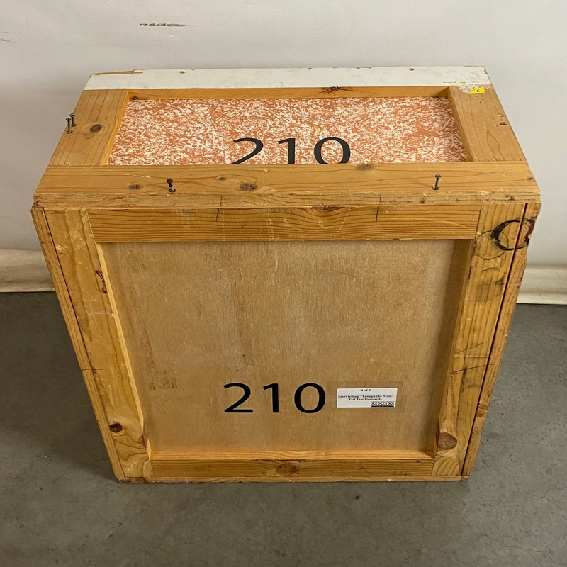 MSU Museum Traveling Exhibits Wooden Crate #210