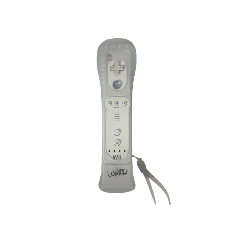 Nintendo Wii Remote Control RVL-003 w/ Motion Adapter Plus RVL-026