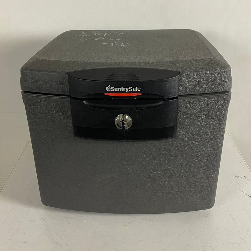 Sentry Safe #BX-990283 Grey Fireproof Safe Lockable w/ Key