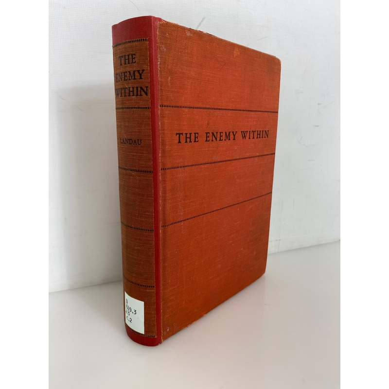 The Enemy Within by Captain Henry Landau 1937 1st Impression Ex-Library HC