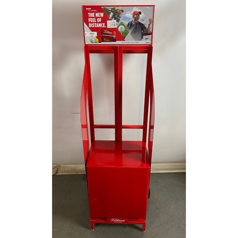 Titleist Tru Feel Metal Display Stand on Wheels