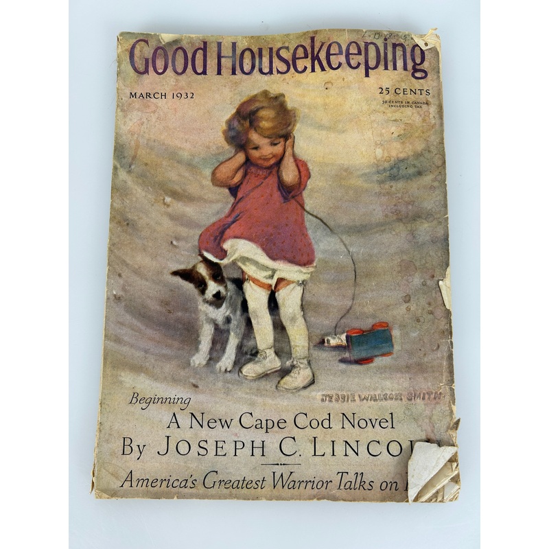 1932 March Good Housekeeping Magazine -Illustrated Covers & Ads
