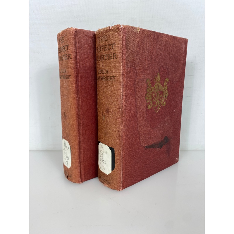 2 Vols: The Perfect Courtier by Julia Cartwright 1927 Ex-Library HC