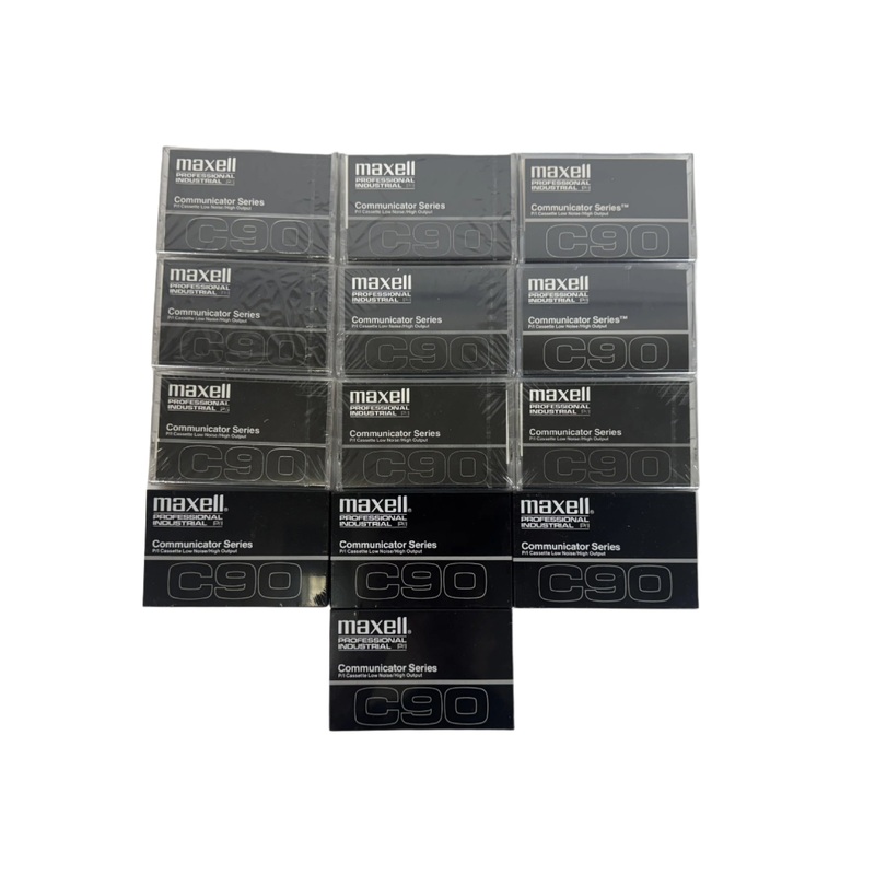 Lot of 13 Maxell C90 Professional Industrial Communicator Series Cassettes