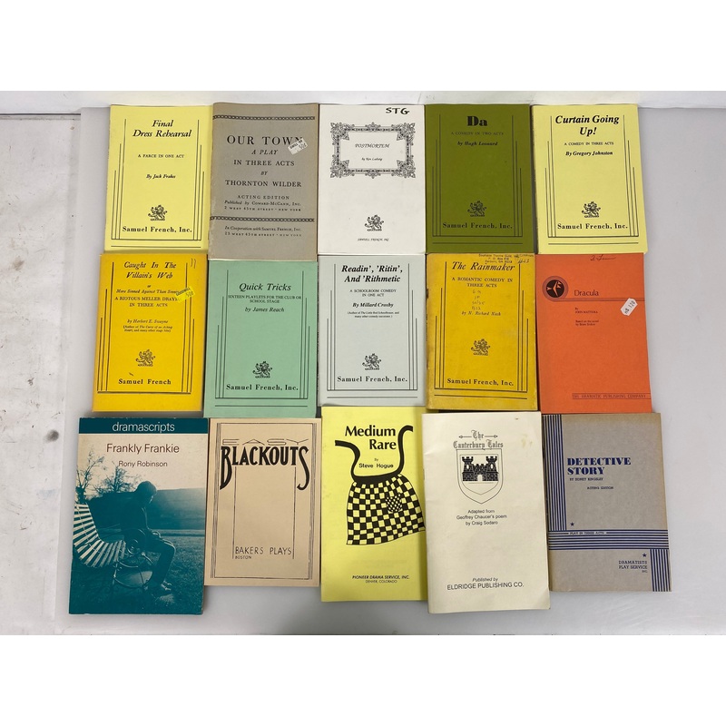 Lot of 16 Plays Samuel French, Dramascripts 1962-1999