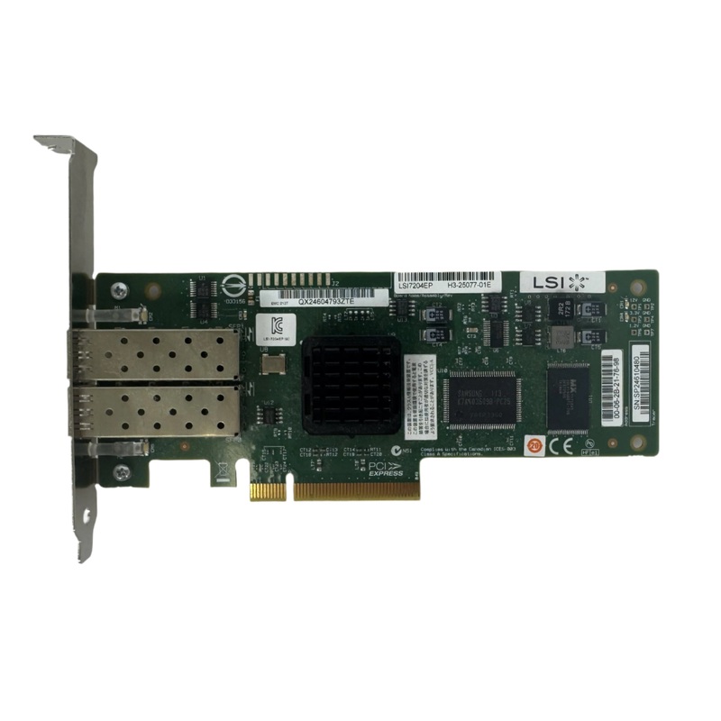 LSI 7204EP Host Bus Adapter PCIe 4Gb/s Fibre Channel Card