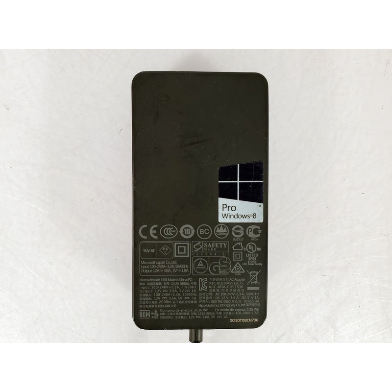 Microsoft 12V 3.6A / 5V 1.0A Surface Pro 1 2 RT Power Supply