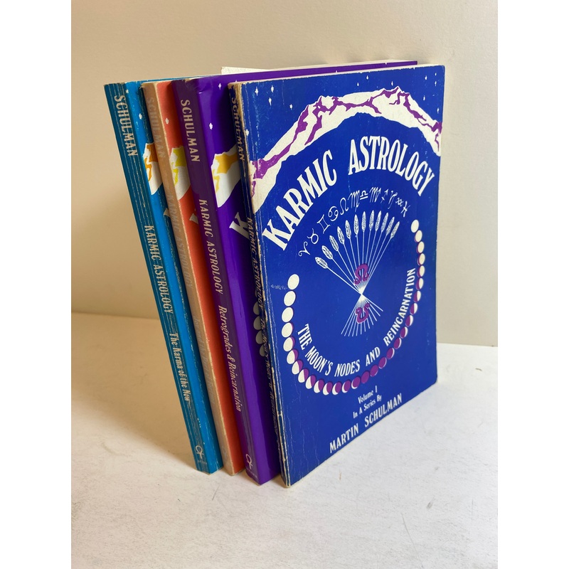 Set of 4 Karmic Astrology Martin Schulman 1982-1983