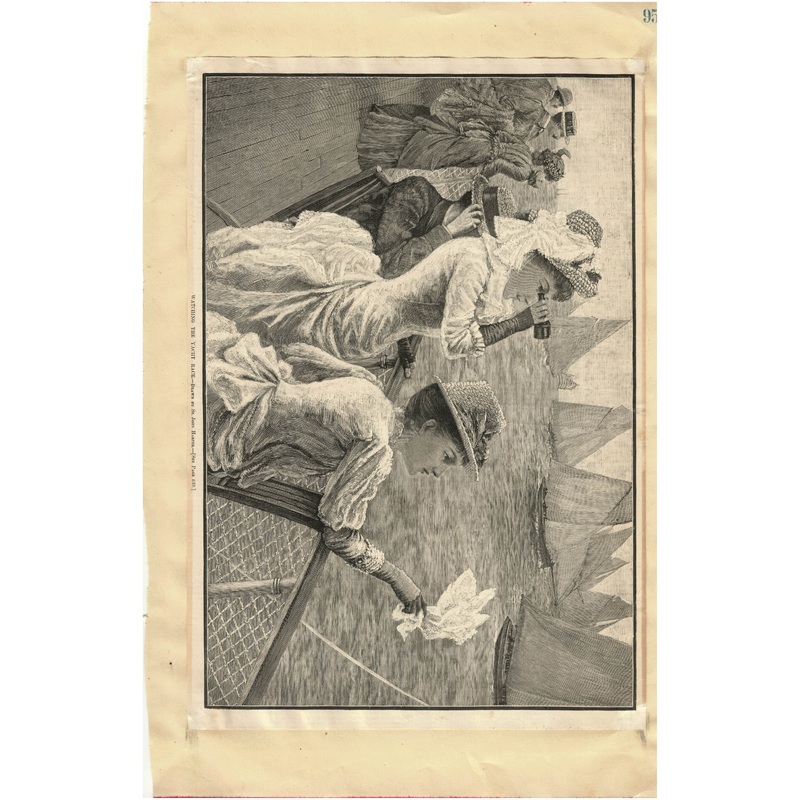 Watching The Yacht Race by St. John Harper Ad Print/ The Secret Ad Print