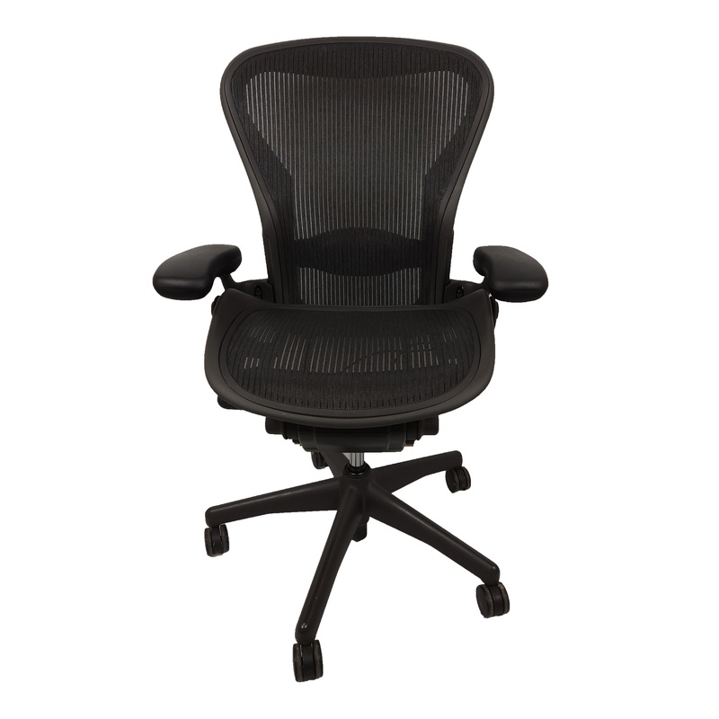 Black Herman Miller Aeron Chair Size B