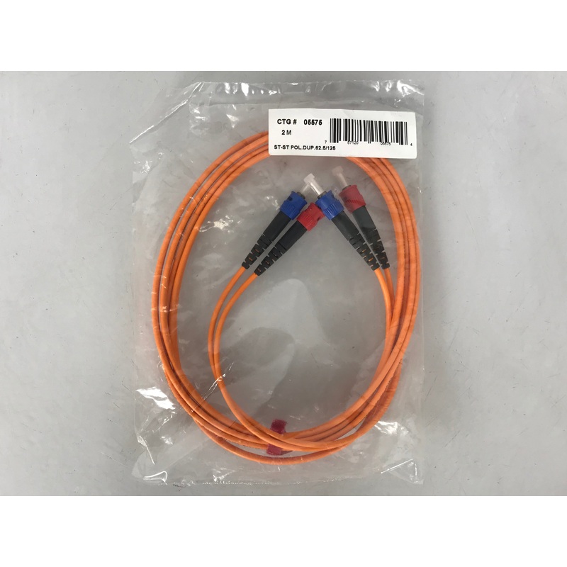 C2G 05575 2m ST/ST Duplex Multimode Fiber Patch Cable