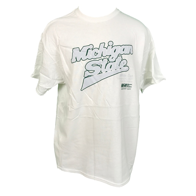 Delta Pro Weight White 2020 MSU Hockey T-Shirt Men’s Size XL