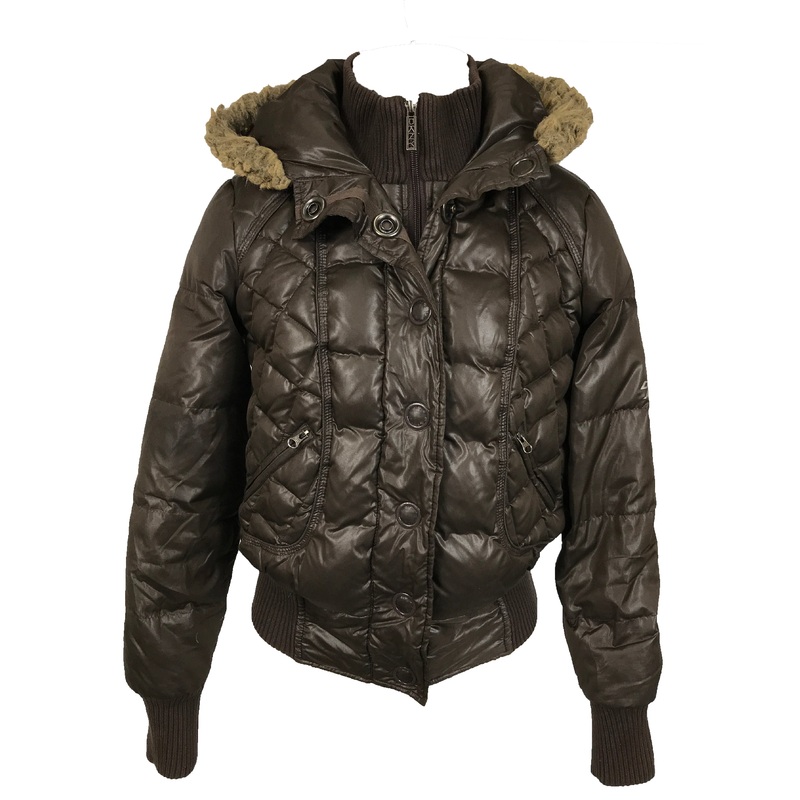 DNKY Brown Puffer Jacket Women’s Size XS
