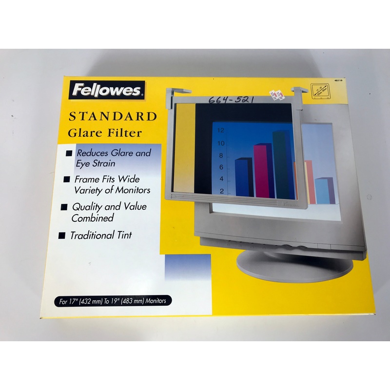 Fellowes 48119 17 – 19 Standard Glare Filter