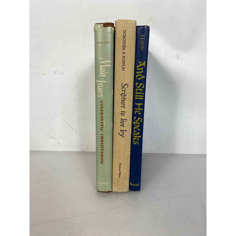 Lot of 3 Christian Studies 1948-1960 HC DJ