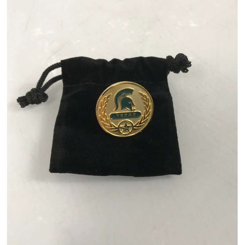 MSU Spartan Texas Pinback Lapel Pin