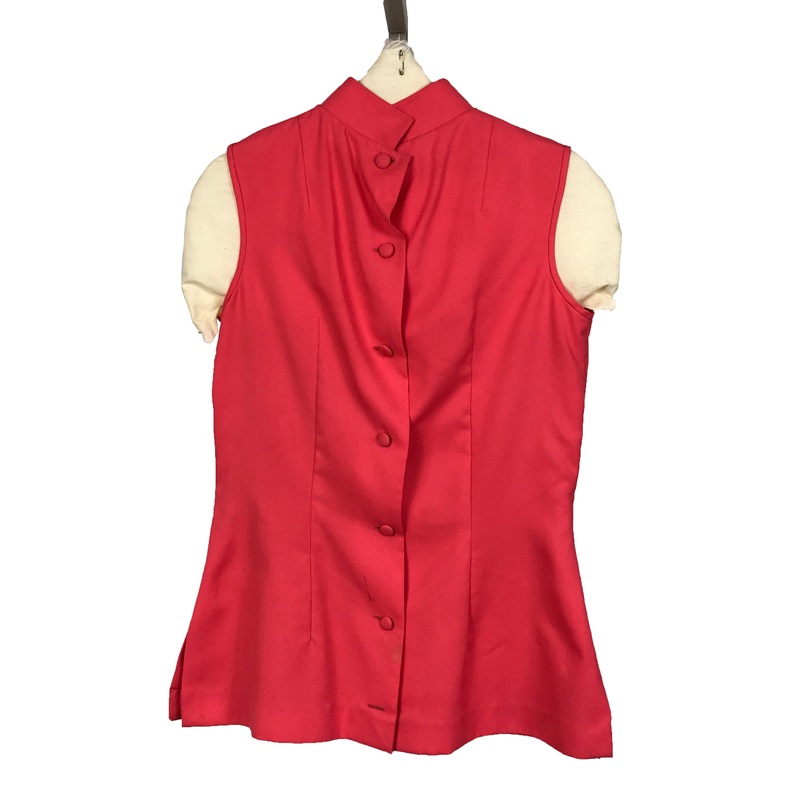 Vintage Pink Sleeve-Less Blouse