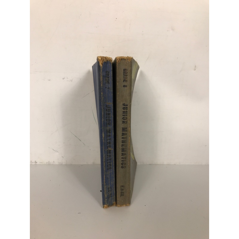 2 Vintage Math Texts: Junior Mathematics Grade 7 & 8 1940-1941 SC