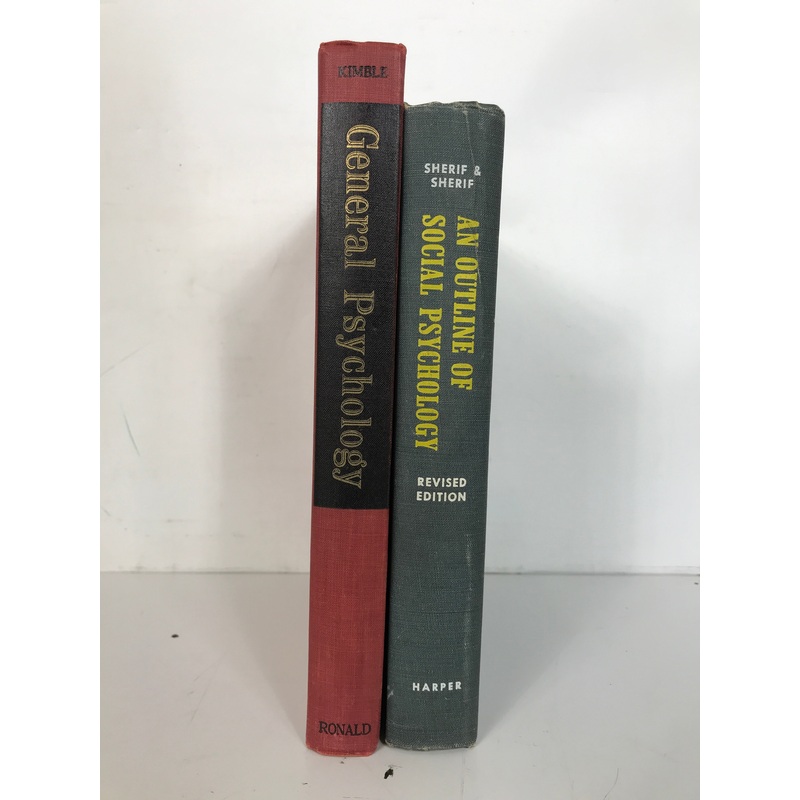 2 Vintage Psych Vols: Principles of General Psych/Outline of Social Psych HC