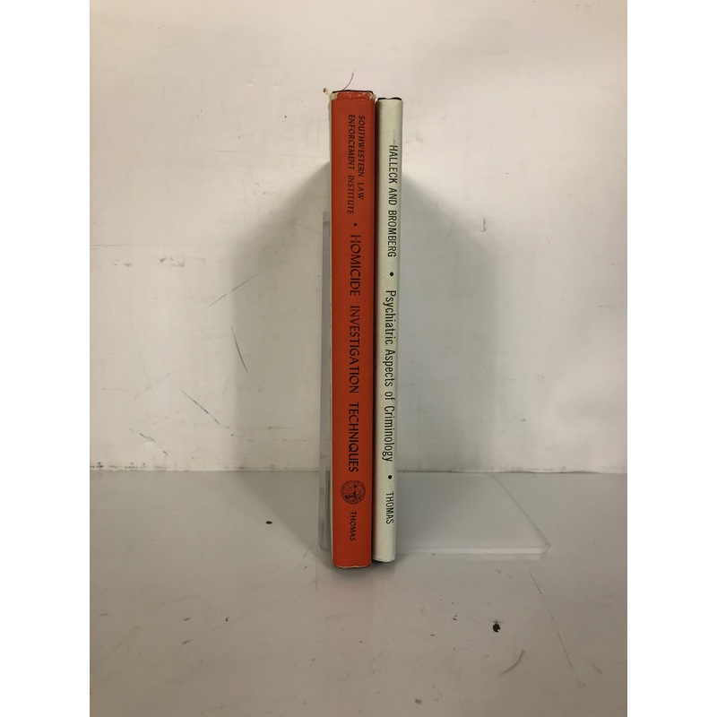 2 Vols: Homicide Investigation Techniques/Psych Aspects of Criminology HCDJ