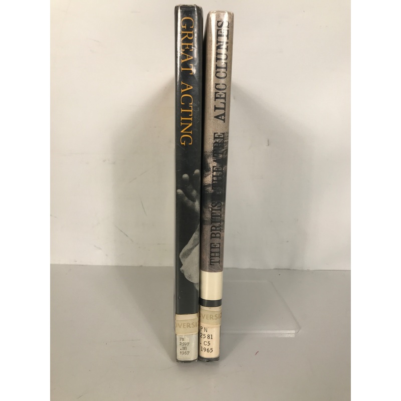 2 Vols: The British Theatre/Great Acting 1965-67 1st American Ed Ex-Library
