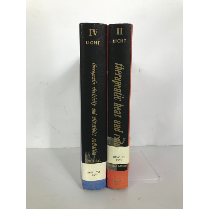 2 Vols: Therapeutic Heat & Cold/Electricity & Ultraviolet Radiation Ex-Lib HC