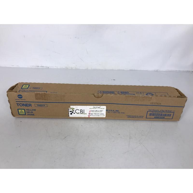 Brother TN221Y Genuine Yellow Toner