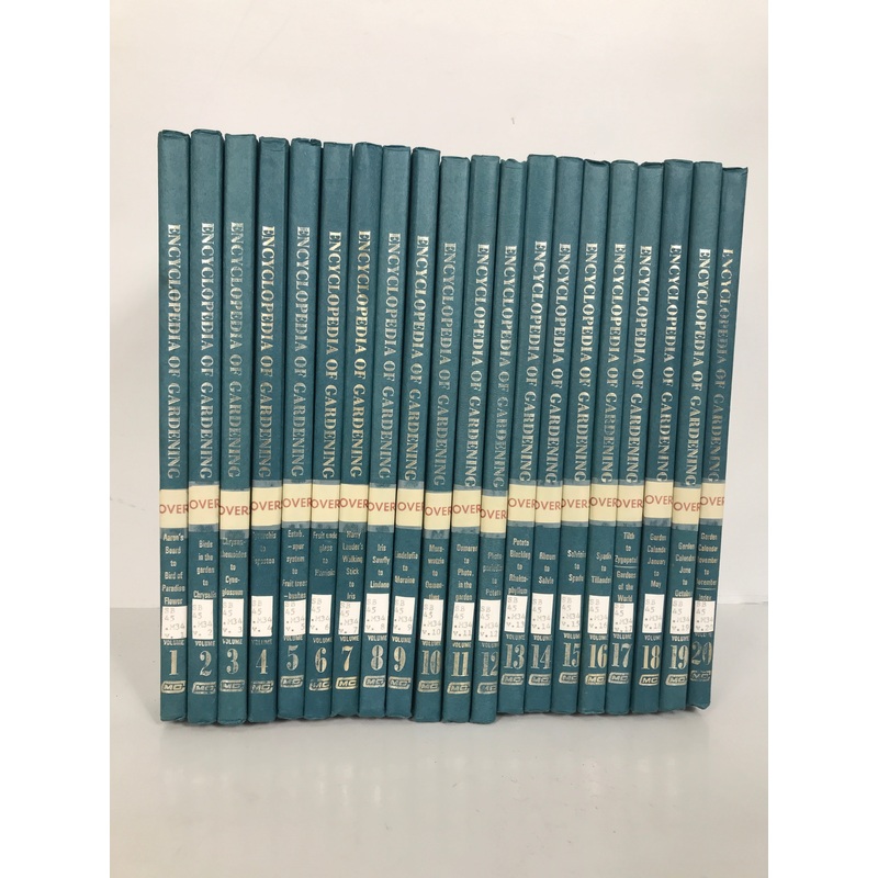 Complete 20 Vol Set: Marshall Cavendish Encyclopedia of Gardening 1968 HC Ex-Lib