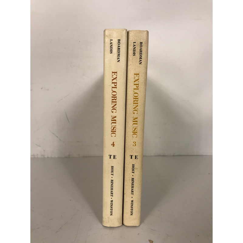 Exploring Music 3 & 4 Teacher’s Editions 1966 HC Ex-Library Copies