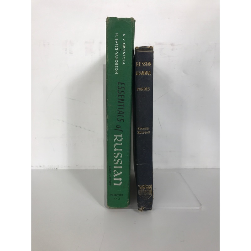 Lot of 2: Russian Grammar (1917)/Essentials of Russian (1958) HC