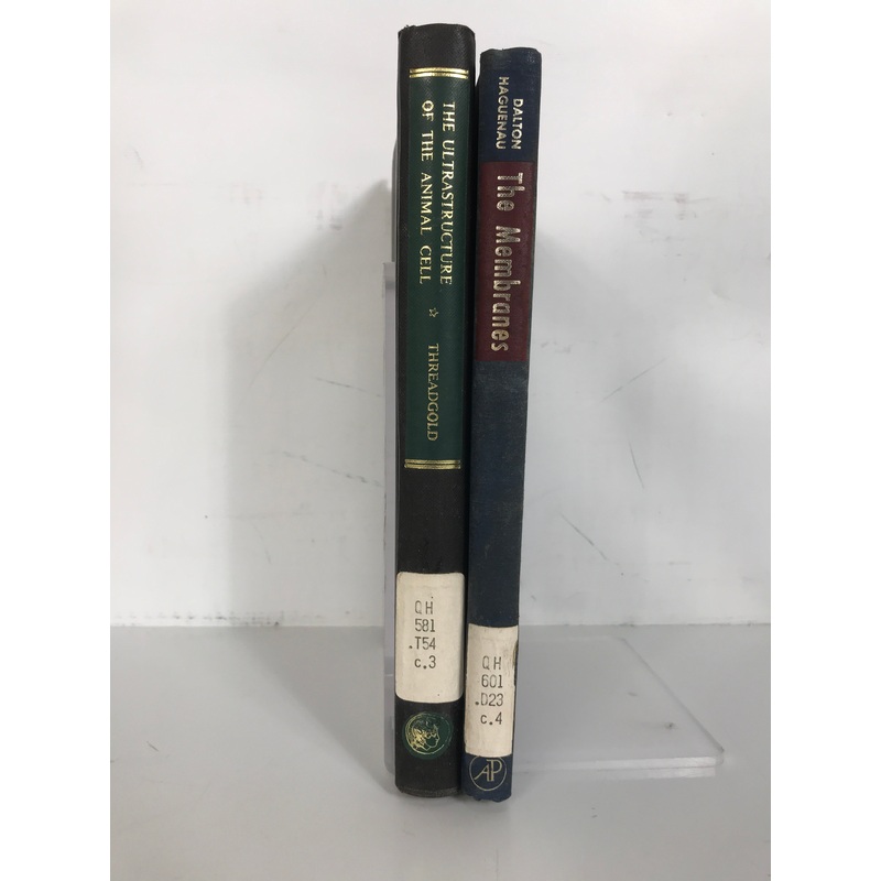 Lot of 2: Ultrastructure of the Animal Cell/The Membranes 1967-68 HC