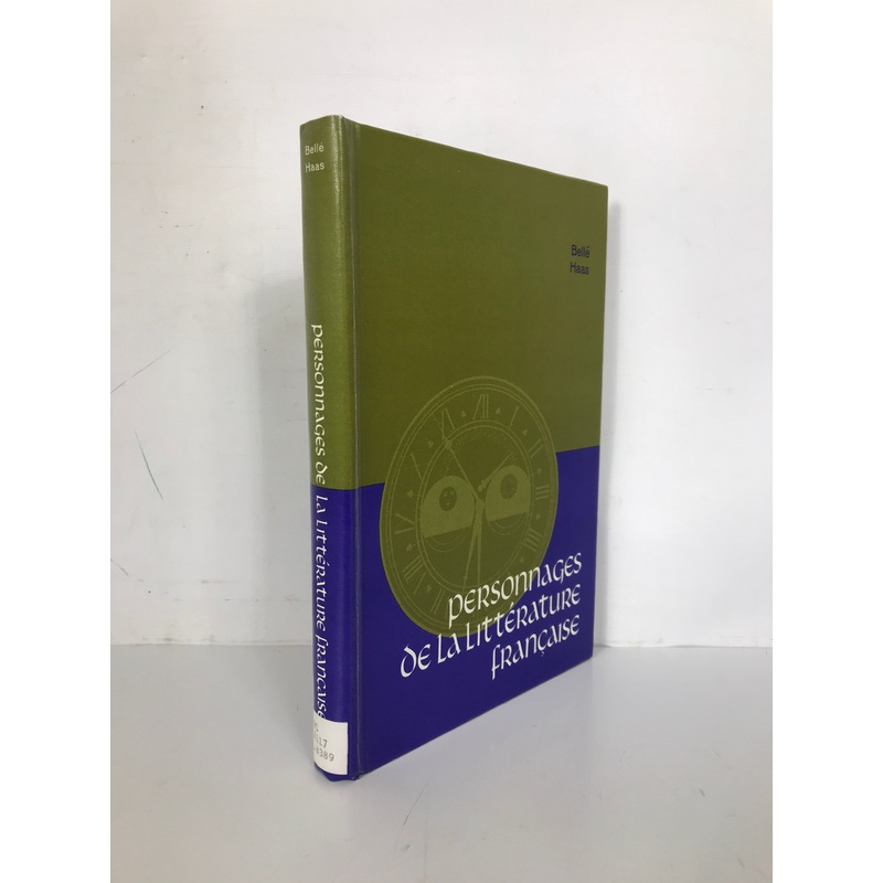 Personnages de la Litterature Francaise Rene Belle 1970 HC Textbook Ex-Library