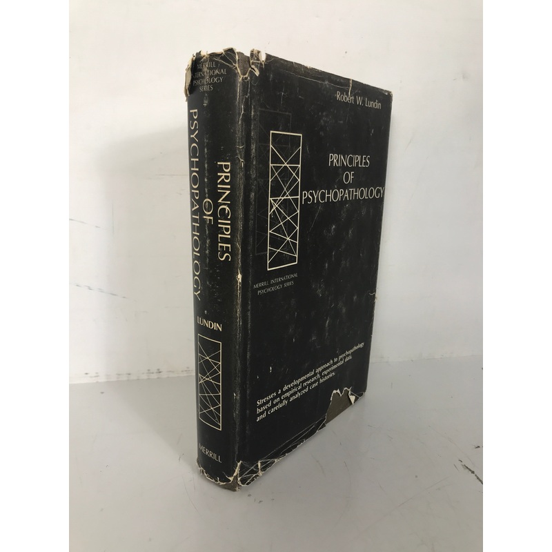 Principles of Psychopathology Robert Lundin 1965 HC DJ
