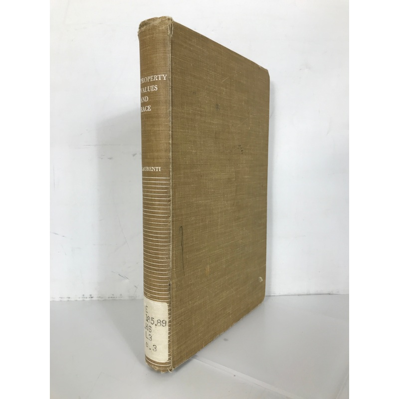Property Values and Race in 7 Cities Laurenti 1961, 2nd Print Ex-Library