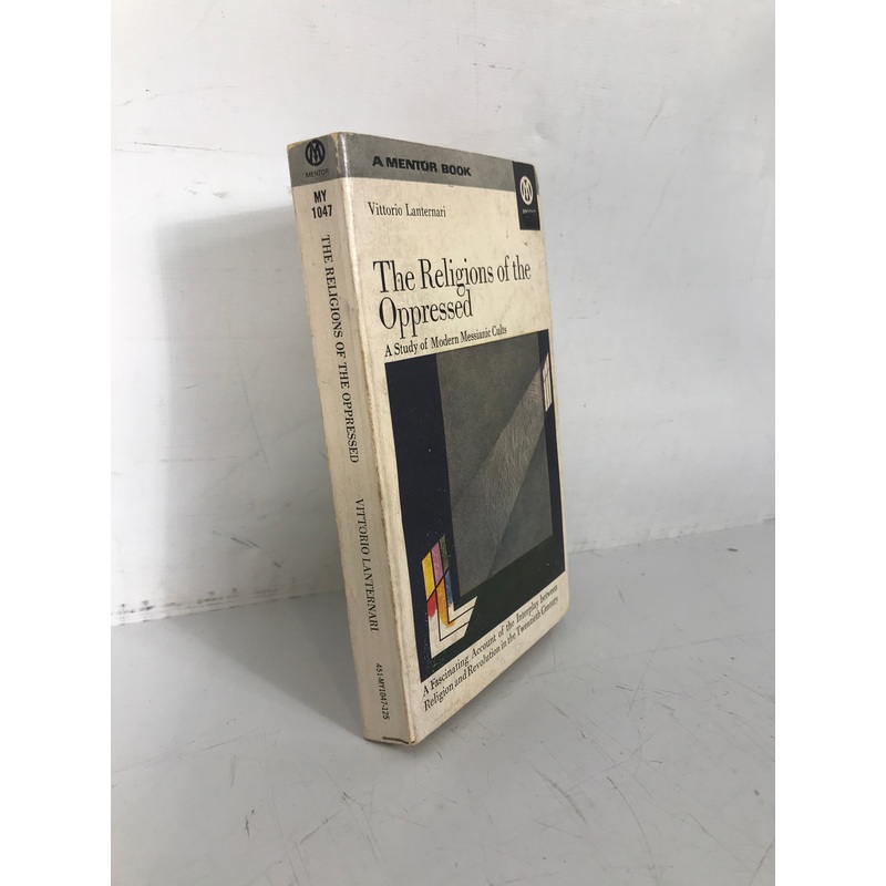 The Religions of the Oppressed Lanternari Mentor Book 1965 1st Signet