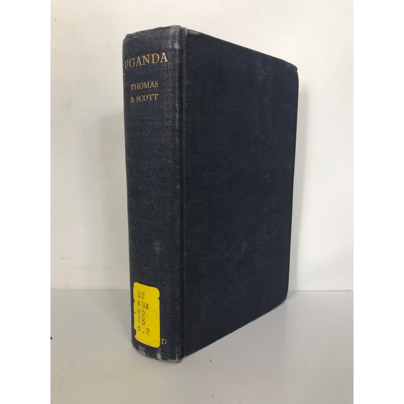 Uganda by Thomas & Scott 1935 HC Ex-Library With Color Plates
