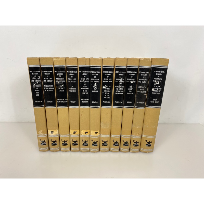 11 Volume Set International Library of Negro Life & History 1970 Ex-Library HC