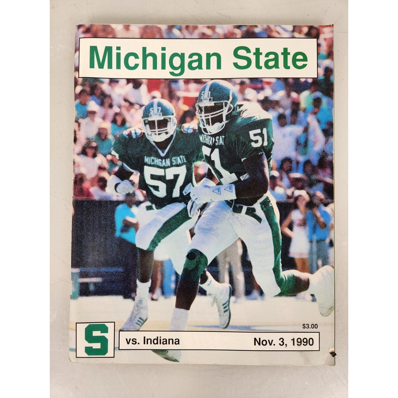 1990 Michigan State vs Indiana Football Program