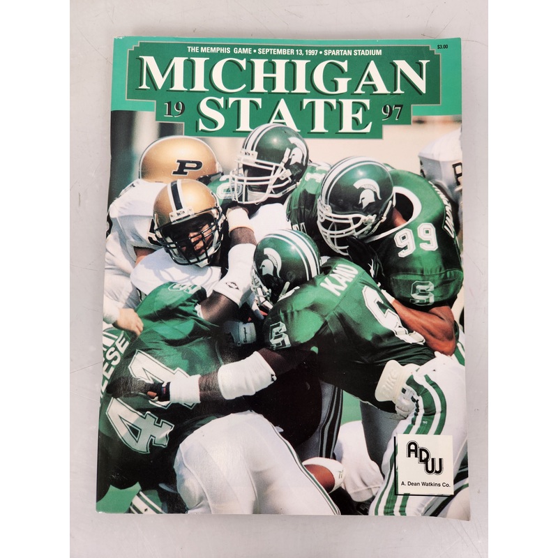 1997 Michigan State vs Memphis Football Program