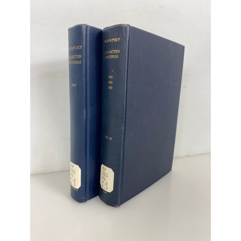 2 Vols: H.P. Blavatsky Collected Writings 1950-54 First Editions Ex-Library HC